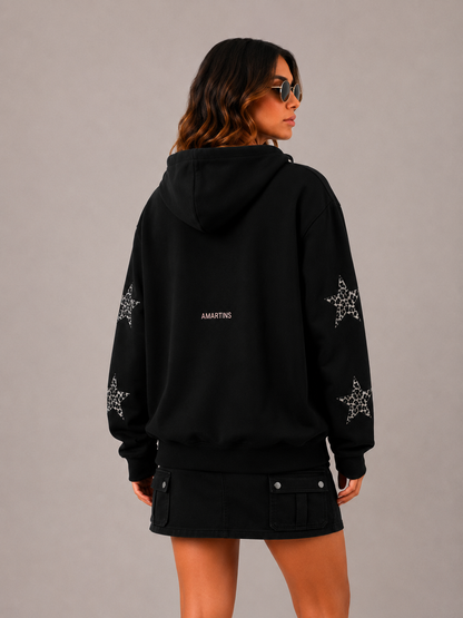 Poleron Star Animal Black