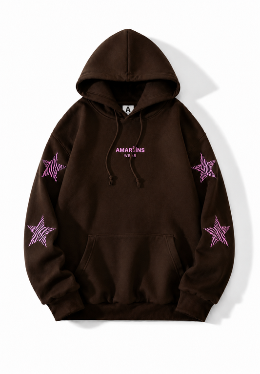 Poleron Star Pink & Brown