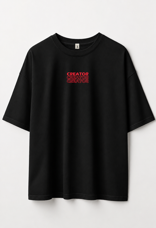 Polera Oversize Creator x 3 Black