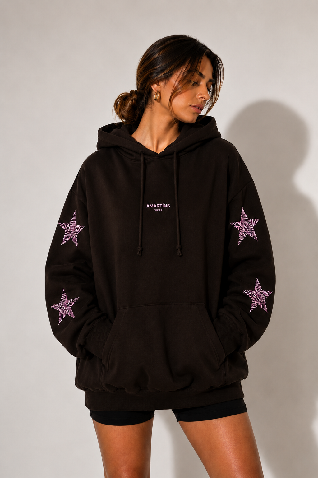 Poleron Star Pink & Brown