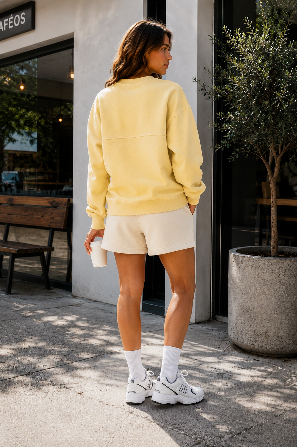 Poleron Over Cut Amarillo Soft