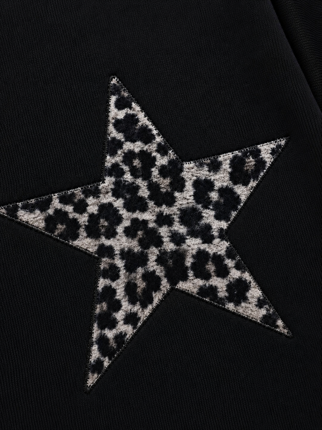 Poleron Star Animal Black