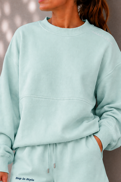 Poleron Over Cut Aqua