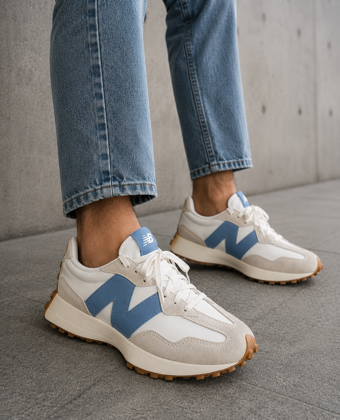 Zapatillas New Balance 327 White Blue